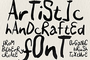 Artistic Handcrafted Font, a Handwritten Font by BilberryCreates (Thumbnail 1 of 12)