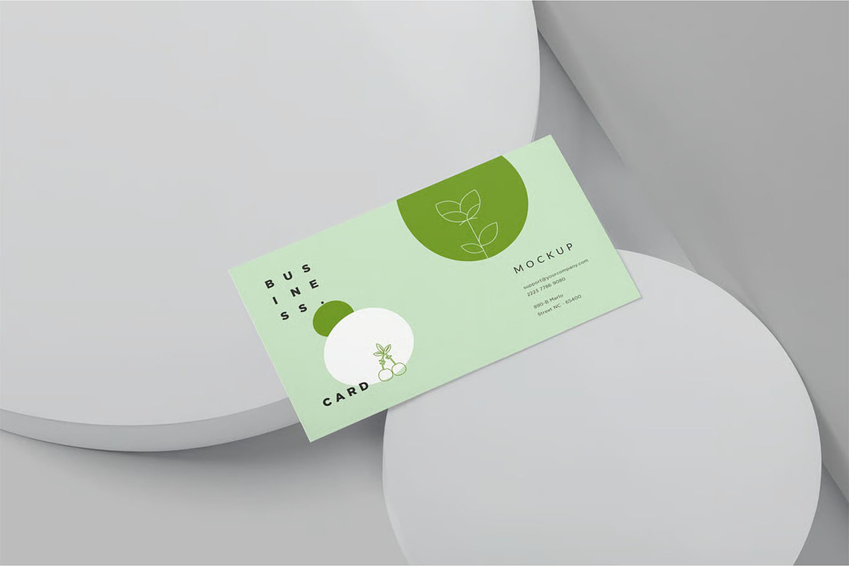 Business Card mockup, an Advertising Mockup by megostudi0 (Photo 4 of 7)