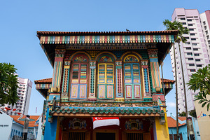 Colorful House of Tan Teng Niah in Little India, Singapore, an Architecture Photo by GoodGoods