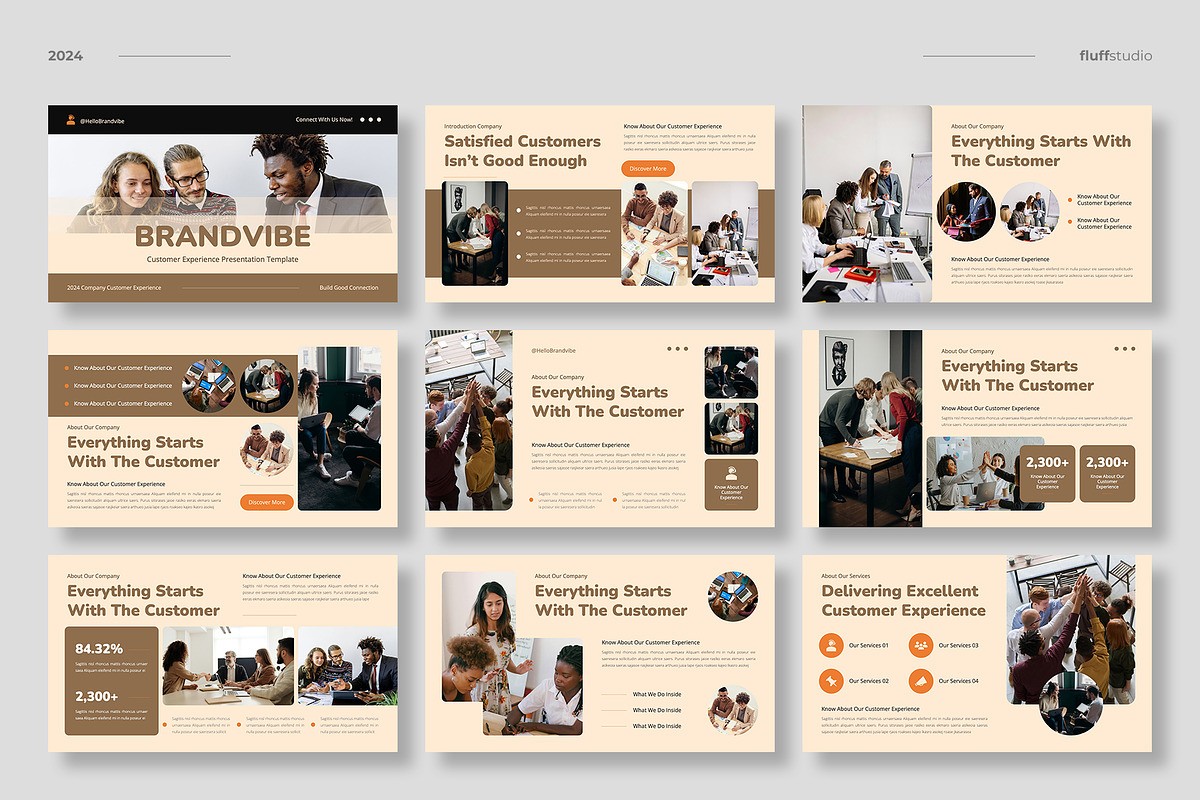 Customer Experience Powerpoint, a Presentation Template by fluffstudio (Photo 2 of 4)