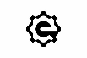 Letter E Gear Logo, a Branding & Logo Template by Buqancreative