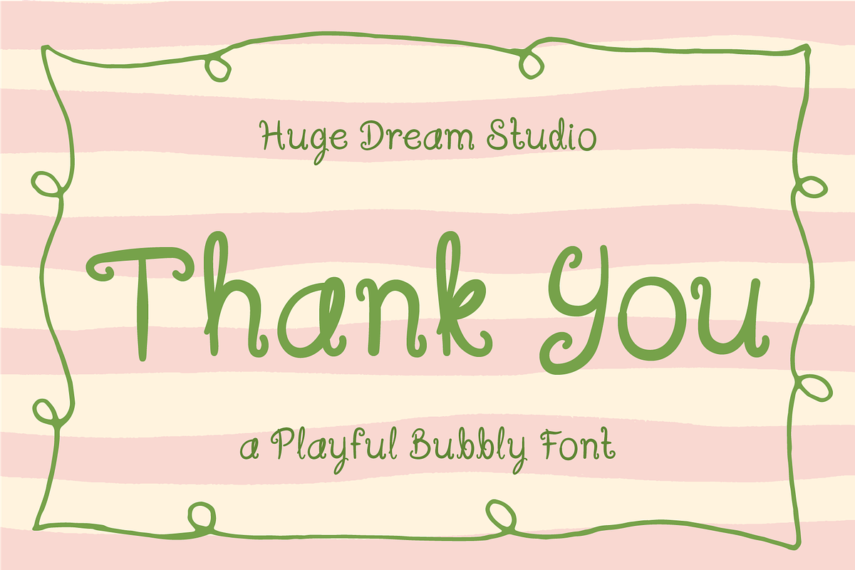 Cusie - Playful Bubbly Font, a Handwritten Font by Huge Dream Studio (Photo 8 of 8)