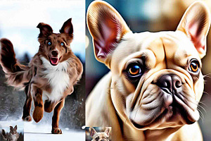 Dogs Oil Painting Photoshop Action