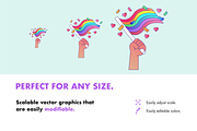 14 LGBT Pride Icons, an Illustration by Hello Mister Frank (Thumbnail 2 of 4)