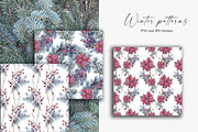 Winter seamless patterns, a Pattern Graphic by Vasmila (Thumbnail 2 of 7)