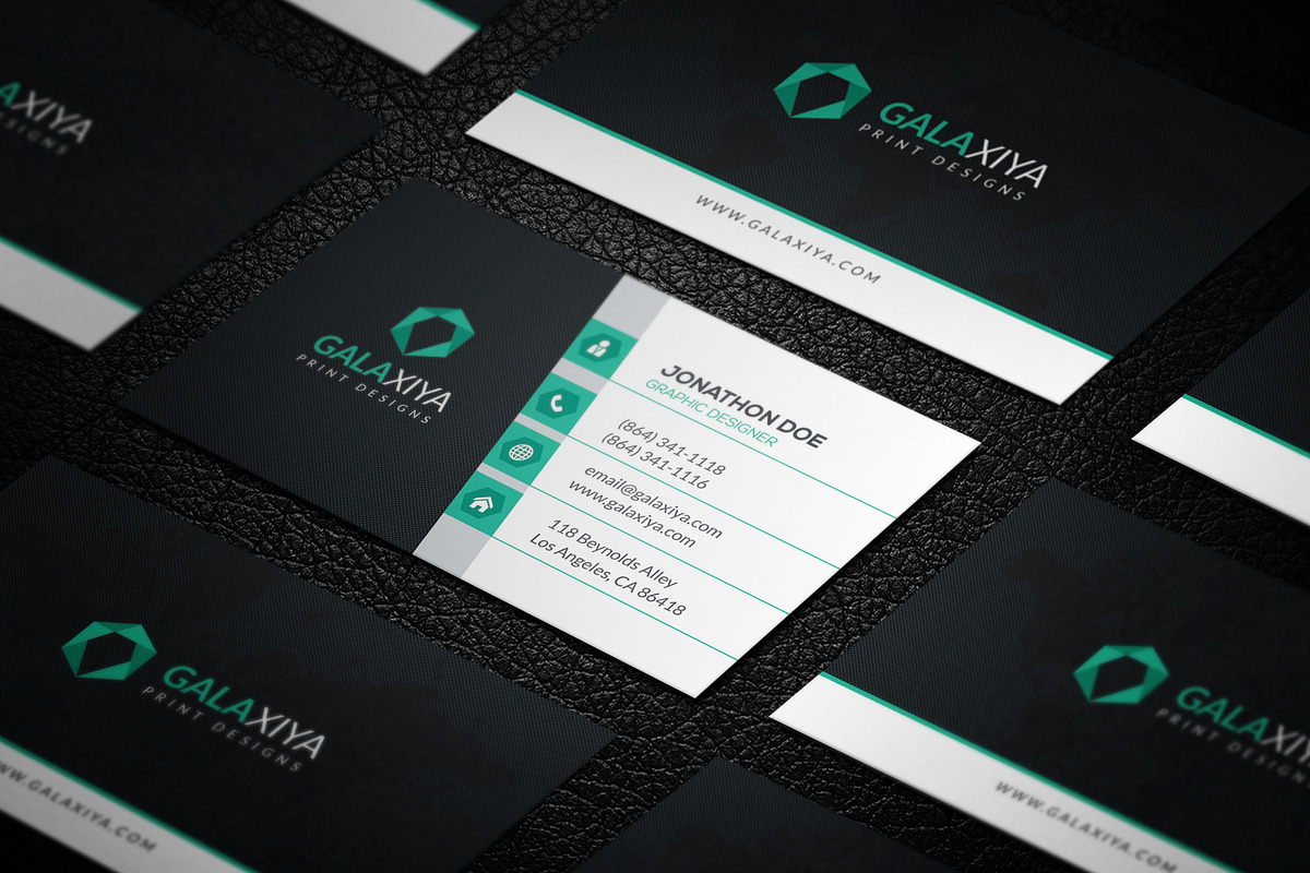 Creative Modern Business Cards, a Business Card Template by Galaxiya (Photo 7 of 11)