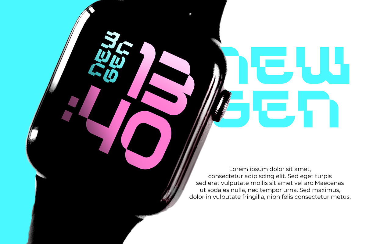Glitech Futuristic Display, a Font by Glyphstyle (Photo 5 of 9)