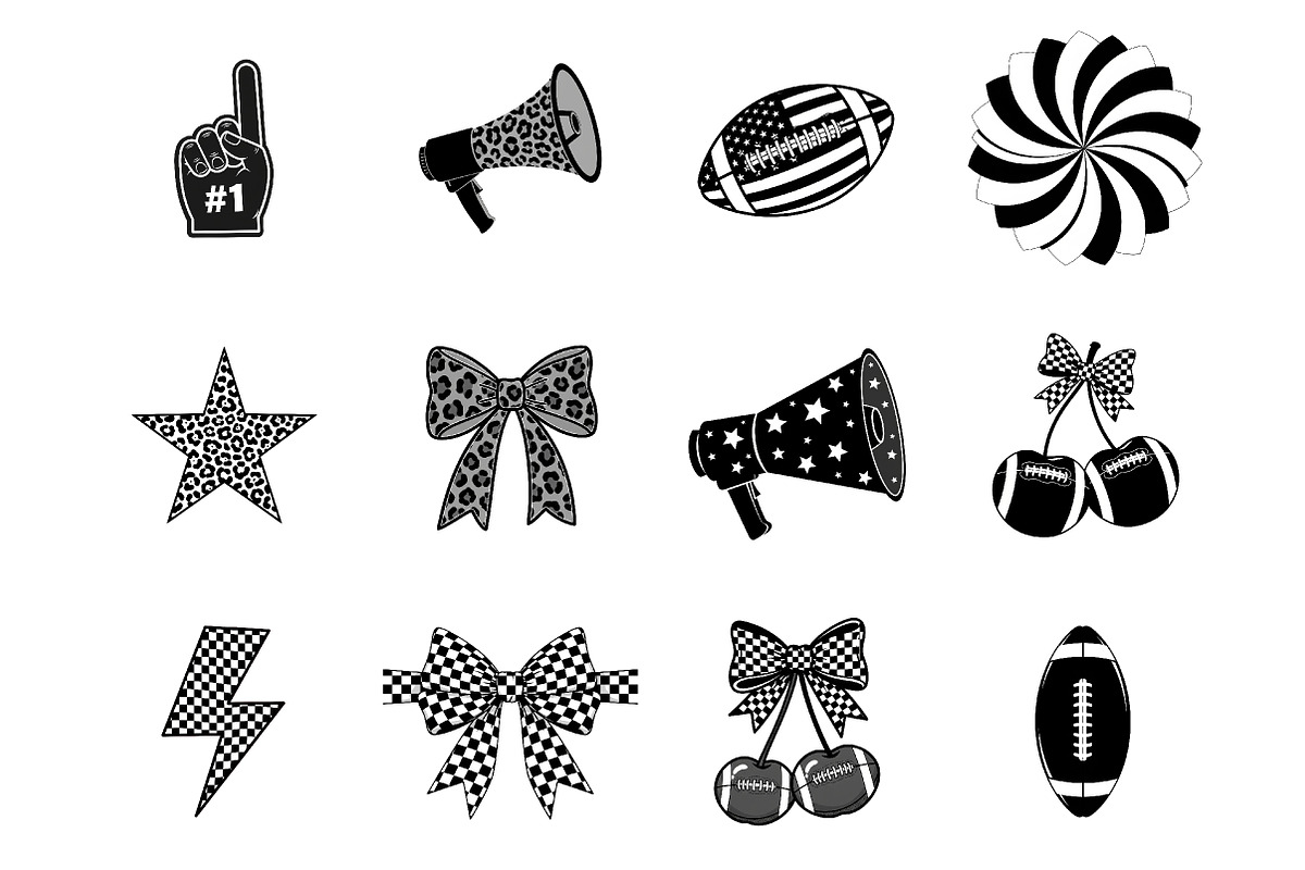 Game Day Sublimation Clipart PNG, an Illustration by SinaCreation (Photo 2 of 7)