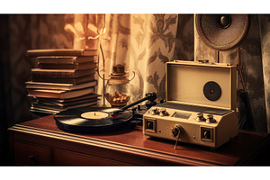 vintage antique retro background ai, an Architecture Photo by pikepicture