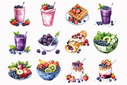Healthy Food Clipart, an Illustration by Design Market (Thumbnail 4 of 4)
