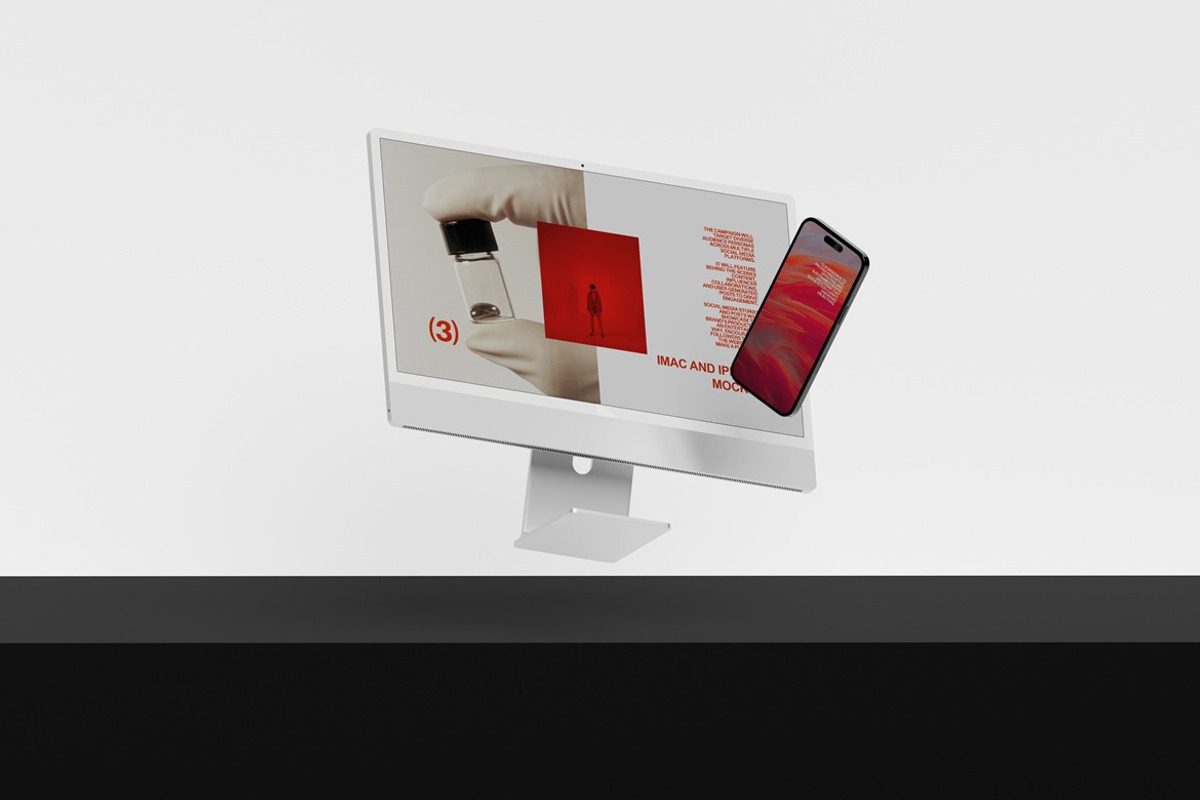 iMac and iPhone Mockup, a Mac Mockup by Momogi (Photo 6 of 8)