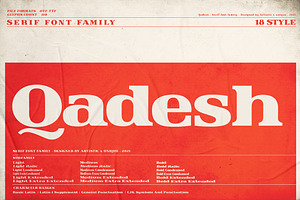 Qadesh - Serif Font Family