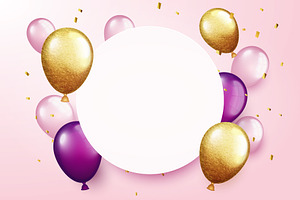 Rose Celebration Or Party Background, a Background Graphic by Black White Mouse Design