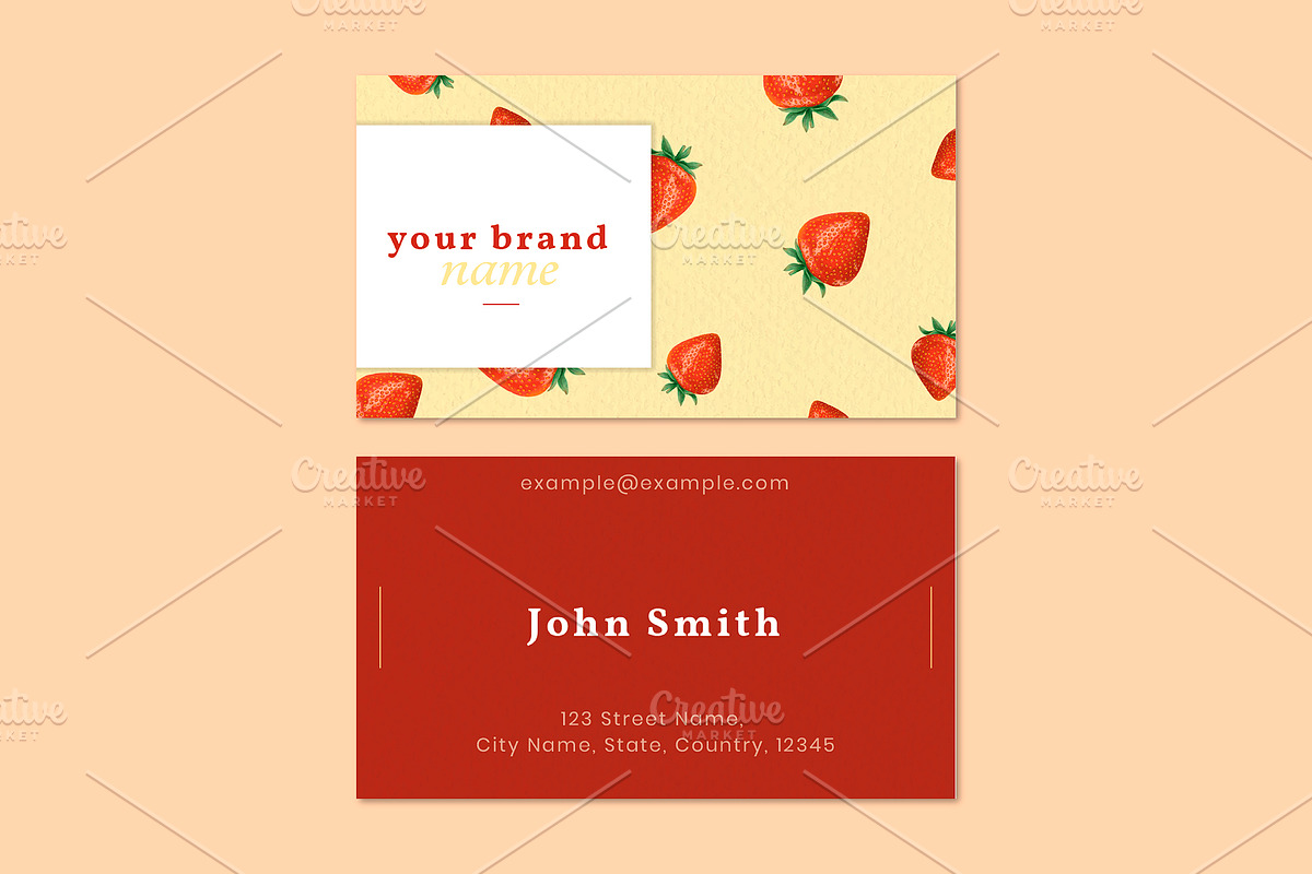 Bakery shop business card template, a Business Card Template by rawpixel