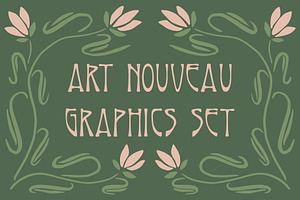 Art Nouveau Graphics Set