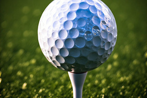 Golf ball stock image
