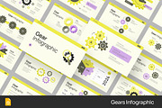 Gears Infographic GSlides, PPoint, a Presentation Template by Fit-tee (Thumbnail 1 of 2)