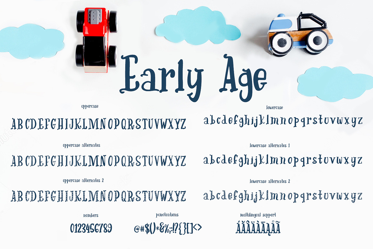Early Age-kind font preview 3