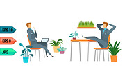 Vector business character poses set, an Object Graphic by julia_musdotter (Thumbnail 6 of 15)