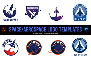 Space/Aerospace Logo Bundle