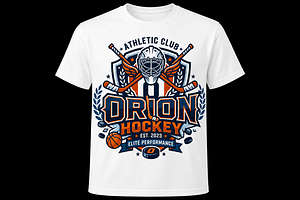 Orion Hockey Athletic Club Vintage, an Object Graphic by Artivon