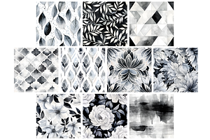 Black And White Seamless Patterns