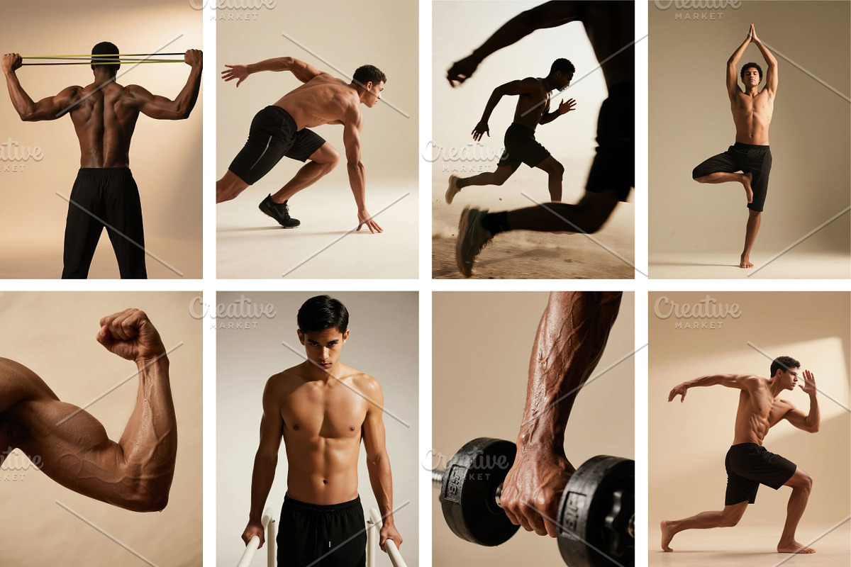100 Men Workout Stock Photos Bundle, a Sports & Recreation Photo by Selenique Studio (Photo 20 of 20)