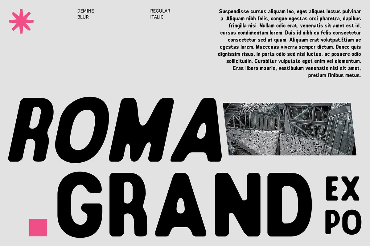 Demine Blur, a Sans Serif Font by Craft Supply Co. (Photo 2 of 8)