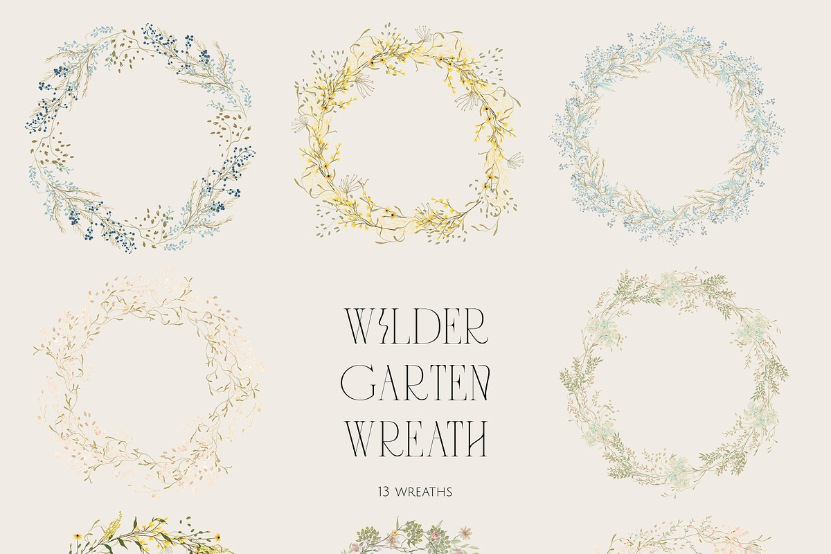 WILDER GARTEN delicate whimsy floral, a Decorative Illustration by January Bloom (Photo 18 of 27)