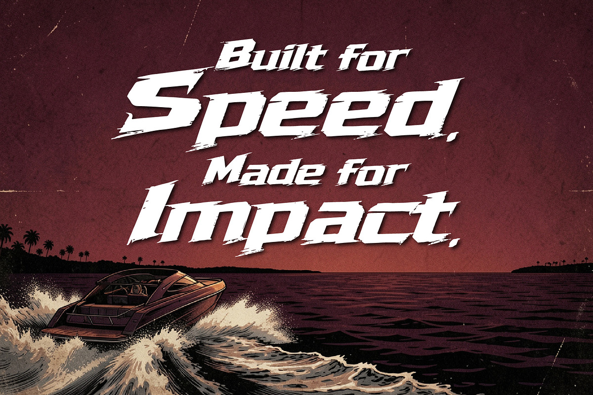 RageTrack - Fast Action Speed, a Sans Serif Font by HypeWorksCo (Photo 13 of 15)
