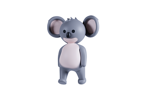 3D Pack Cute Animal Koala