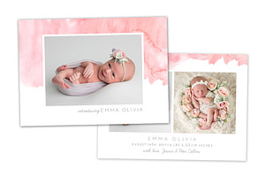 Birth Announcement Template CB111