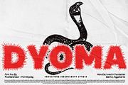 DYOMA FONT, a Handwritten Font by AROKA (Thumbnail 1 of 8)