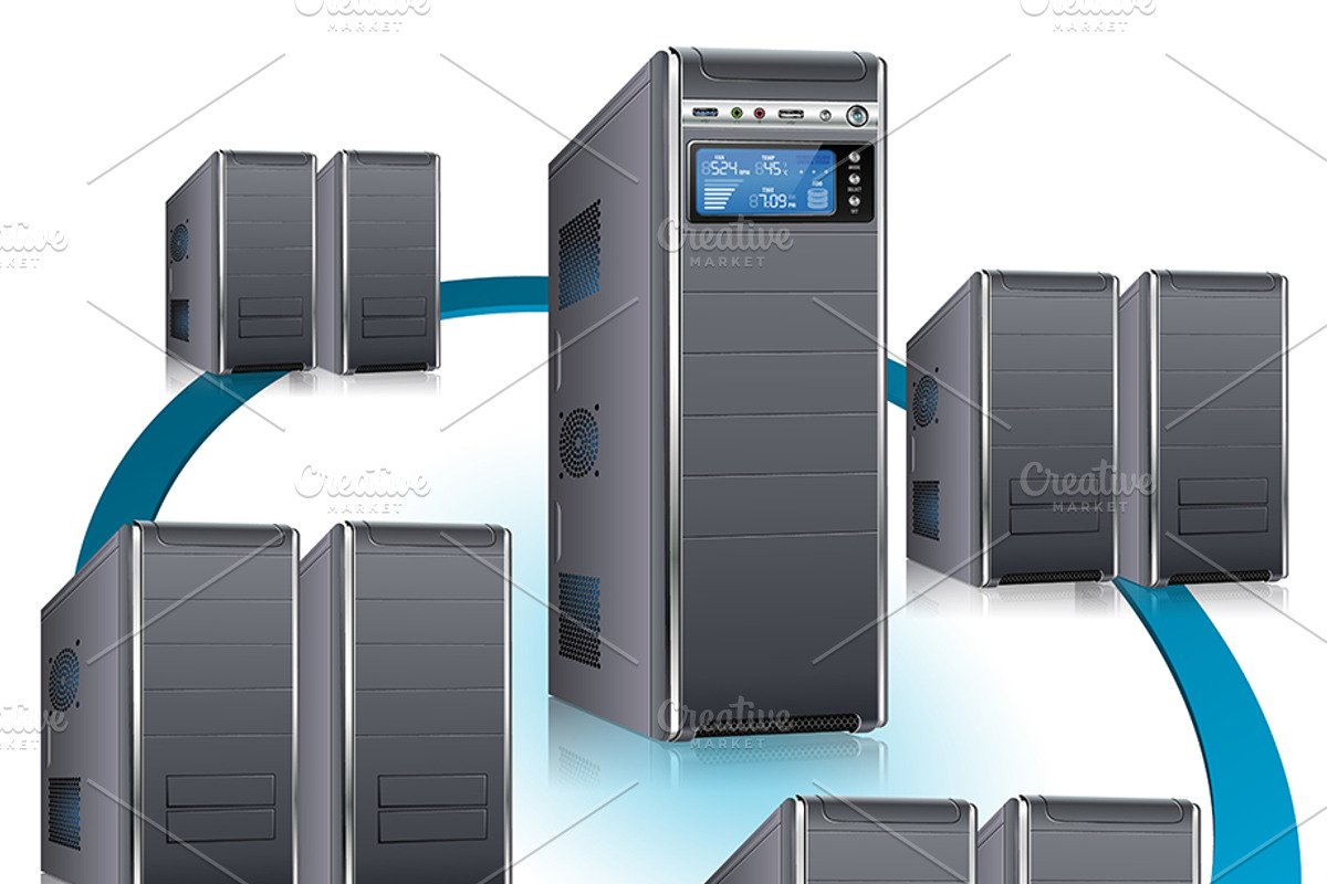 Global Computing Network, a Technology Illustration by TAlex (Photo 2 of 7)