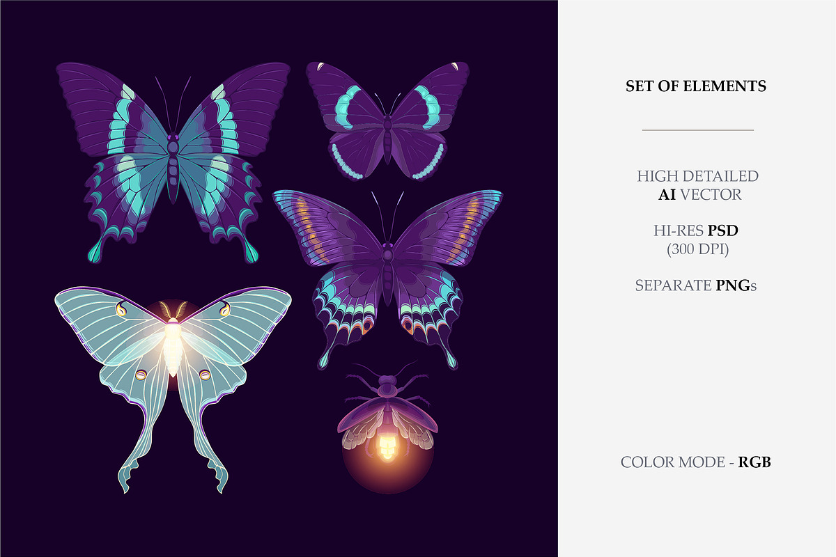 Night Light Pattern, a Pattern Graphic by GreyLilac