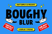 Boughy Blur, a Sans Serif Font by Craft Supply Co. (Thumbnail 1 of 8)
