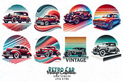 80 Groovy Vintage Car Lover T-shirt, an Illustration by Sofia's Fashion (Thumbnail 5 of 9)