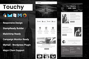 Touchy- RESPONSIVE EMAIL TEMPLATE, an Email Template by Pennyblack Templates (Thumbnail 1 of 2)
