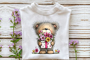 Mother's Day Teddy Bear Clipart, an Illustration by OK Design (Thumbnail 5 of 6)