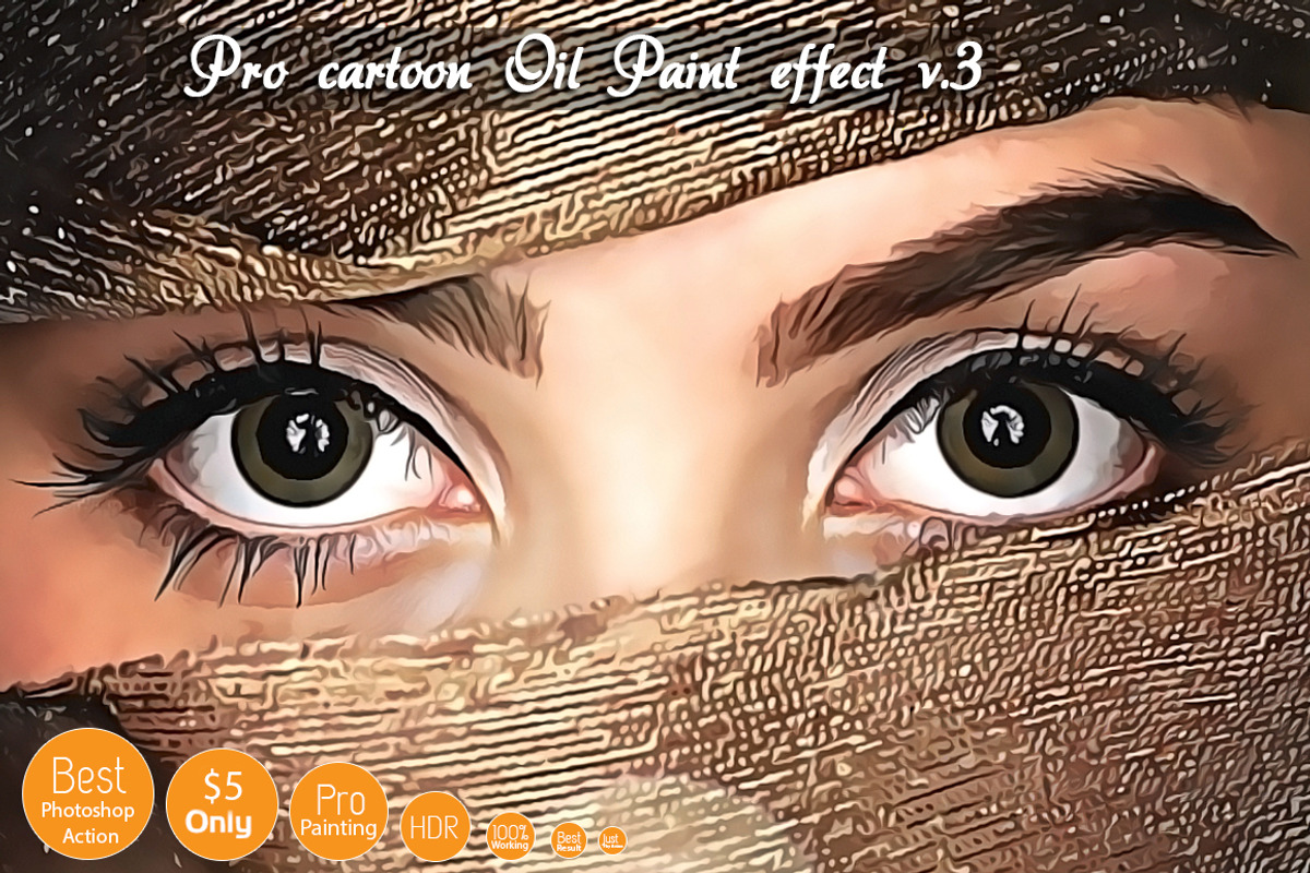 Pro Cartoon Oil Painting effect v.3 preview 2