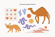 Desert Landscape and Clip Art, a Seasonal Illustration by Sweet Corner (Thumbnail 7 of 13)