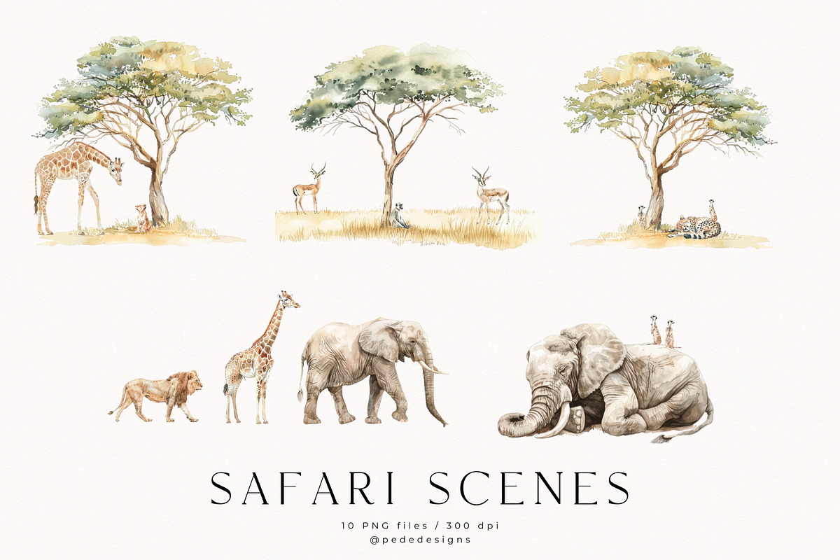 Safari Story, an Animal Illustration by PeDe Designs (Photo 8 of 15)