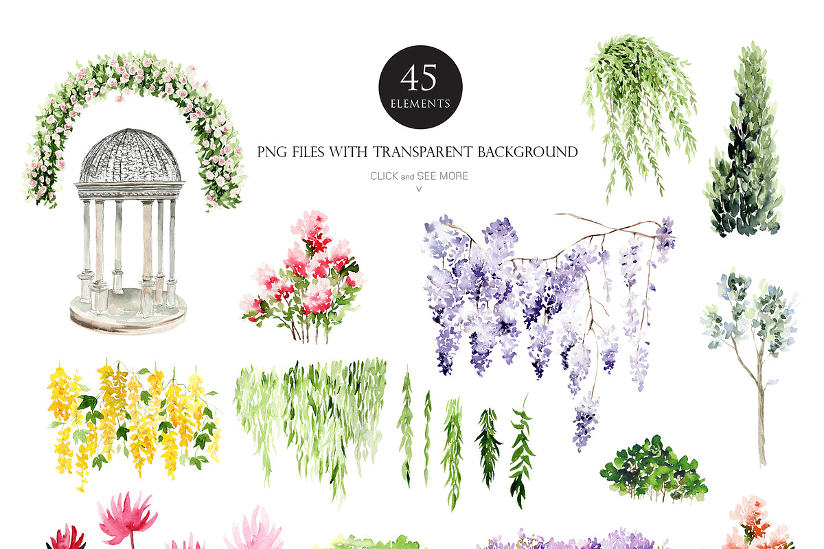 Watercolor - Garden of Monet, an Illustration by Beigetime (Photo 3 of 8)