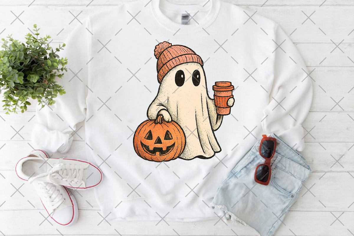 Halloween girl ghost Png, an Illustration by Craft Nest (Photo 6 of 6)