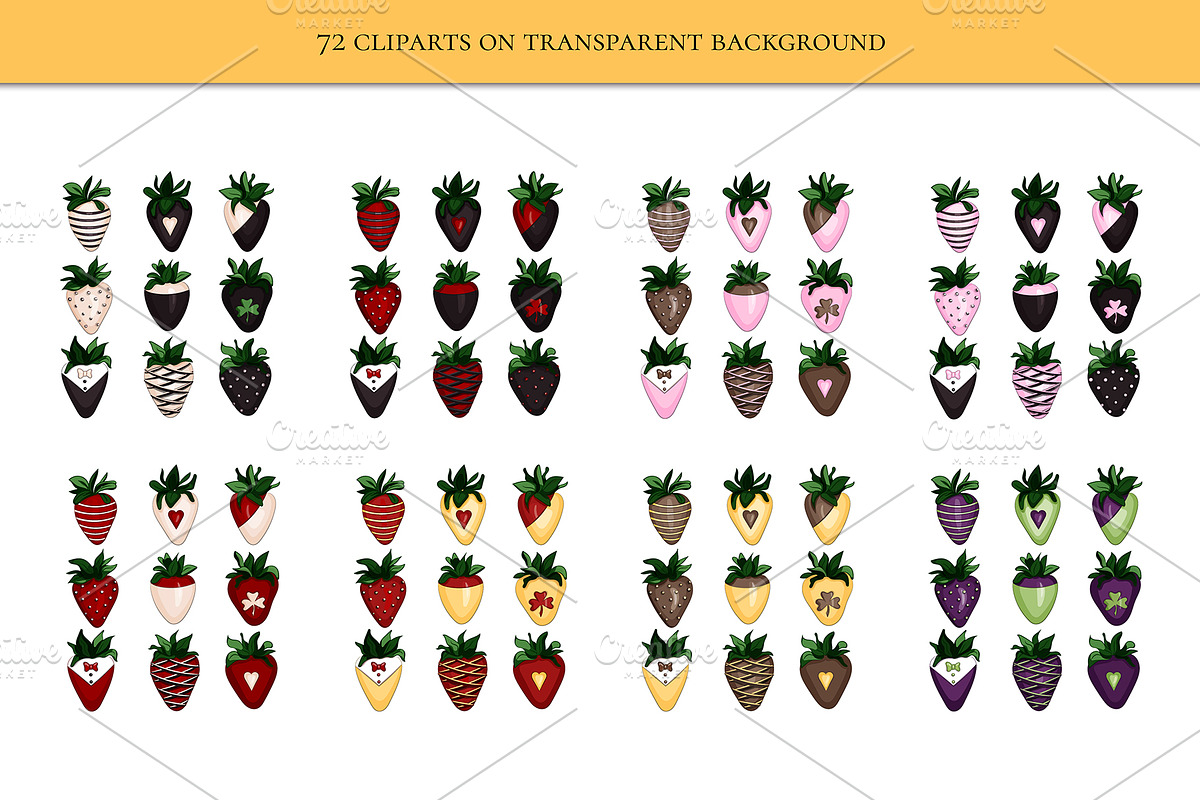Sweet Dipped Strawberries, a Background Graphic by NKTN graphics (Photo 6 of 9)