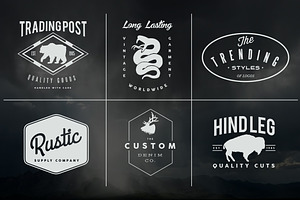 Six Rustic Logos