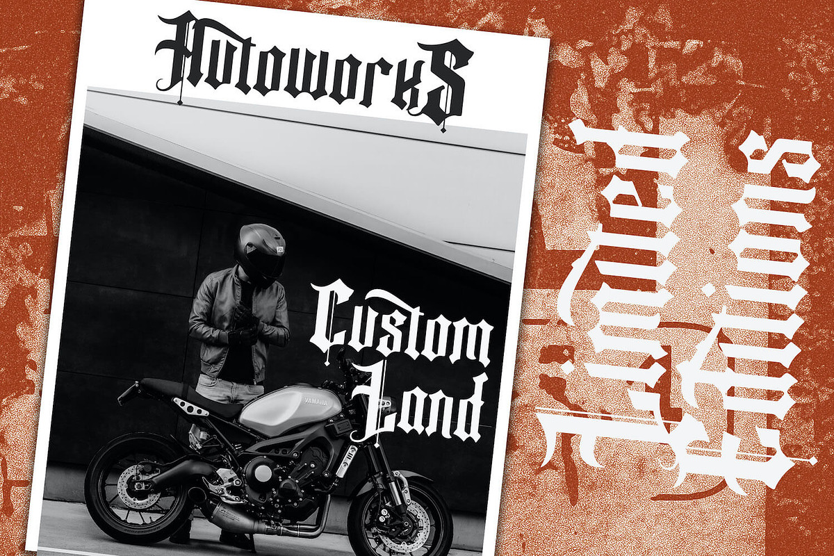 Fancy Quisley - Blackletter Font, a Blackletter Font by StringLabs (Photo 6 of 11)