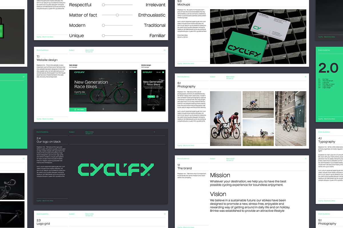 Mighty | Brand Guidelines Template, a Presentation Template by Typefool's Shop (Photo 3 of 9)