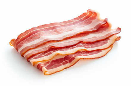 Smoky Fresh bacon. Generate Ai, a Food & Drink Photo by Ylivdesign