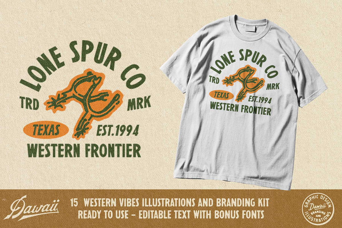 Timeless Emblems Vol.1 Western, a Branding & Logo Template by Dawaii Goods (Photo 4 of 6)